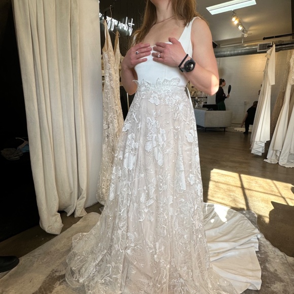 Brand New Rish Bridal Carolina Flowy Wedding Skirt size 6 - Picture 7 of 14